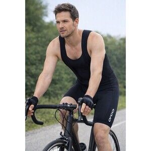 Orco Men’s Cycling Bib Shorts XL Black Padded Chamois Performance Ride